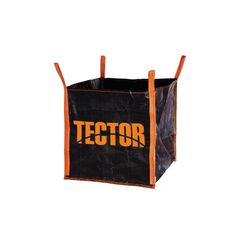  Bigbag für Asbest TECTOR Bigbag oben offen, 4 Hebeschlaufen, 90x90x90 cm, 1500 kg, schwarz 12391943