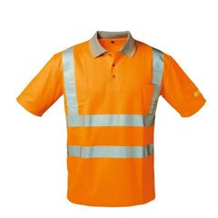  Oberteile Safestyle *MATEO* UV- UND WARNSCHUTZ-POLO-SHIRT ORANGE Gr.  1-M (50/52) 12394379