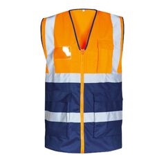  Bekleidung Westen Safestyle *KORNEL* WARNSCHUTZWESTE ORANGE/MARINE Gr.  0-S (46/48) 12394556