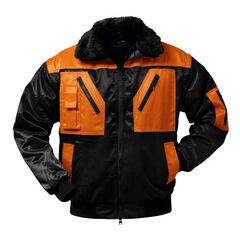  Bekleidung Jacken Norway *OSLO* PILOTJACKE SCHWARZ/ORANGE ÄRMEL ABNEHMBAR Gr.  6-XXXXL (70/72) 12392709