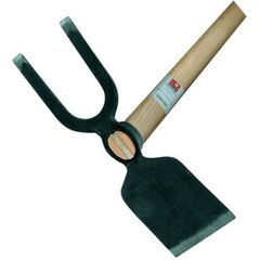  Hacken und Hauen IDEAL-Gartenhacke mit Breitblatt, 2 stumpfe Zinken, geschmiedet, ovales Auge 12379843