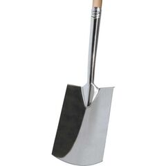  Aktions-Spaten Gärtner Form Edelstahl rostfrei, hochglanzpoliertes Blatt Aktions-Spaten Gärtner Form mit angebogenem Tritt Edelstahl rostfrei mit T-Stiel 12380068