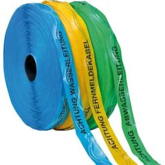  Ortungsband mit Kupferdrahteinlage Kelmaplast Ortungsband Nr.06 CU 2+1, mit zwei isol. + einem unisol. CU-Draht - Achtung Wasserleitung 12380220