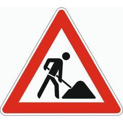  Verkehrszeichen und Schilder ADCO Verkehrszeichen 123 Arbeitsstelle, SL 900 mm, Alu 2 mm, RA2 12355887