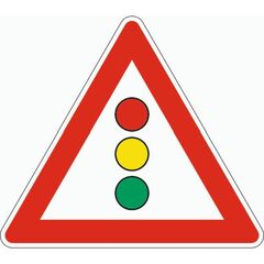  Gefahrenzeichen ADCO Verkehrszeichen 131 Lichtzeichenanlage, SL 900 mm, Alu 2 mm, RA2 12355914