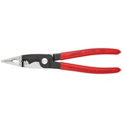  Elektro-Installationszangen KNIPEX 13 81 200 Elektro-Installationszange mit Kunststoff überzogen schwarz atramentiert 200 mm 12380320