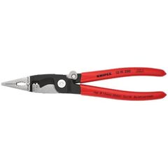  Elektro-Installationszangen KNIPEX 13 91 200 Elektro-Installationszange mit Kunststoff überzogen schwarz atramentiert 200 mm 12380318