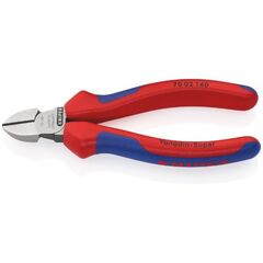  Schneidende Zangen Seitenschneider KNIPEX 70 02 140 Seitenschneider mit Mehrkomponenten-Hüllen schwarz atramentiert 140 mm 12380453
