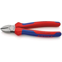  Schneidende Zangen Seitenschneider KNIPEX 70 02 180 Seitenschneider mit Mehrkomponenten-Hüllen schwarz atramentiert 180 mm 12380446