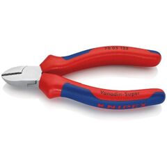  Schneidende Zangen Seitenschneider KNIPEX 70 05 125 Seitenschneider mit Mehrkomponenten-Hüllen verchromt 125 mm 12380436