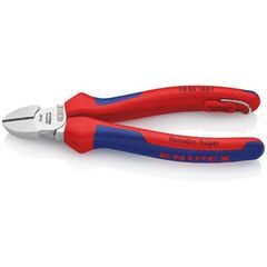  Schneidende Zangen Seitenschneider KNIPEX 70 05 160 T Seitenschneider mit Mehrkomponenten-Hüllen, mit integrierter Befestigungsöse zum Anbringen einer Absturzsicherung verchromt 160 mm 12380452