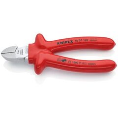  Schneidende Zangen Seitenschneider KNIPEX 70 07 160 Seitenschneider tauchisoliert, VDE-geprüft verchromt 160 mm 12380442