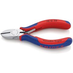  Schneidende Zangen Seitenschneider KNIPEX 70 15 110 Seitenschneider mit Mehrkomponenten-Hüllen verchromt 110 mm 12380443