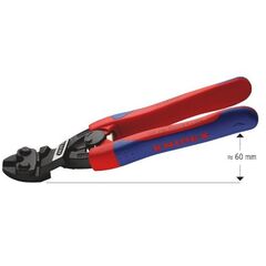  KNIPEX CoBolt® Kompakt-Bolzenschneider KNIPEX 71 22 200 CoBolt® Kompakt-Bolzenschneider mit schlanken Mehrkomponenten-Hüllen schwarz atramentiert 200 mm 12380424