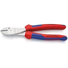  Schneidende Zangen Kraft-Seitenschneider KNIPEX 74 05 200 Kraft-Seitenschneider mit Mehrkomponenten-Hüllen verchromt 200 mm 12380458