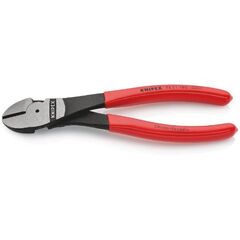 Schneidende Zangen Kraft-Seitenschneider KNIPEX 74 21 180 Kraft-Seitenschneider mit Kunststoff überzogen schwarz atramentiert 180 mm 12380467
