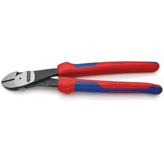  Schneidende Zangen Kraft-Seitenschneider KNIPEX 74 22 250 Kraft-Seitenschneider mit Mehrkomponenten-Hüllen schwarz atramentiert 250 mm 12380487