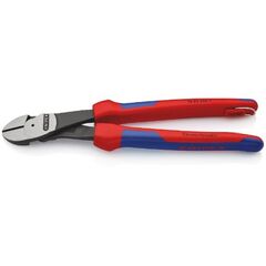  Schneidende Zangen Kraft-Seitenschneider KNIPEX 74 22 250 T Kraft-Seitenschneider mit Mehrkomponenten-Hüllen, mit integrierter Befestigungsöse zum Anbringen einer Absturzsicherung schwarz atramentiert 250 mm 12380461