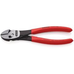  KNIPEX TwinForce® Hochleistungs-Seitenschneider KNIPEX 73 71 180 TwinForce® Hochleistungs-Seitenschneider mit Kunststoff überzogen schwarz atramentiert 180 mm 12380491
