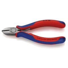  Seitenschneider für Elektromechaniker KNIPEX 76 12 125 Seitenschneider für Elektromechaniker mit Mehrkomponenten-Hüllen schwarz atramentiert 125 mm 12380548