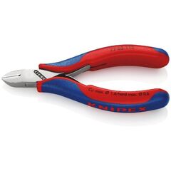  Elektronik-Seitenschneider mit durchgestecktem Gelenk KNIPEX 77 02 115 Elektronik-Seitenschneider mit Mehrkomponenten-Hüllen 115 mm 12380555