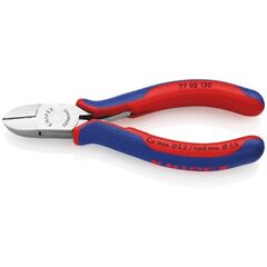  Elektronik-Seitenschneider mit durchgestecktem Gelenk KNIPEX 77 02 130 Elektronik-Seitenschneider mit Mehrkomponenten-Hüllen 130 mm 12380570