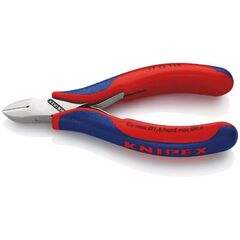  Elektronik-Seitenschneider mit durchgestecktem Gelenk KNIPEX 77 12 115 Elektronik-Seitenschneider mit Mehrkomponenten-Hüllen 115 mm 12380557