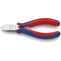  Elektronik-Seitenschneider mit durchgestecktem Gelenk KNIPEX 77 22 130 Elektronik-Seitenschneider mit Mehrkomponenten-Hüllen 130 mm 12380563