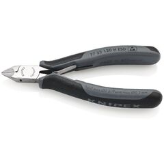  Elektronik-Seitenschneider mit eingesetzter Hartmetallschneide KNIPEX 77 32 120 H ESD Elektronik-Seitenschneider mit eingesetzter Hartmetallschneide ESD mit Mehrkomponenten-Hüllen 120 mm 12380580