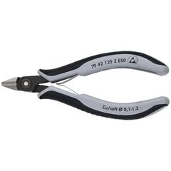  Präzisions-Elektronik-Seitenschneider ESD KNIPEX 79 42 125 Z ESD Präzisions-Elektronik-Seitenschneider ESD mit Mehrkomponenten-Hüllen brüniert 125 mm 12380608
