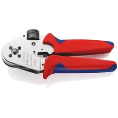  Vierdornpresszangen für gedrehte Kontakte KNIPEX 97 52 63 Vierdornpresszange für gedrehte Kontakte mit Mehrkomponenten-Hüllen verchromt 180 mm 12380759