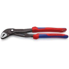  KNIPEX Cobra® Hightech-Wasserpumpenzangen KNIPEX 87 02 300 T Cobra® Hightech-Wasserpumpenzange mit Mehrkomponenten-Hüllen, mit integrierter Befestigungsöse zum Anbringen einer Absturzsicherung grau atramentiert 300 mm 12381216
