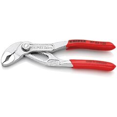  KNIPEX Cobra® Hightech-Wasserpumpenzangen KNIPEX 87 03 125 Cobra® Hightech-Wasserpumpenzange mit rutschhemmendem Kunststoff überzogen verchromt 125 mm 12381206