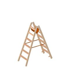  Stehleiter Layher Holzstehleiter mit 6 Stufen; Holzleiter mit 80mm breiten Stufen, beidseitig begehbar; Länge 1,62 m 12405468