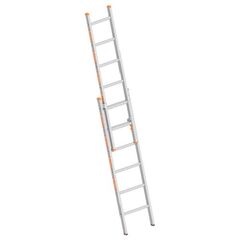  Leitern Schiebeleiter TOPIC 6 Sprossen, Aluminiumleiter 2x6 Sprossen, zweiteilig, ausziehbar, Länge 2.95 m 12405357