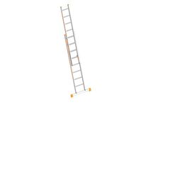  Leitern Schiebeleiter TOPIC 8 Sprossen, Aluminiumleiter 2x8 Sprossen, zweiteilig, ausziehbar, Länge 4.05 m 12405373