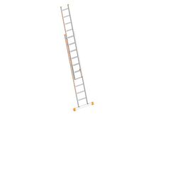  Leitern Schiebeleiter TOPIC 10 Sprossen, Aluminiumleiter 2x10 Sprossen, zweiteilig, ausziehbar, Länge 5.15 m 12405428