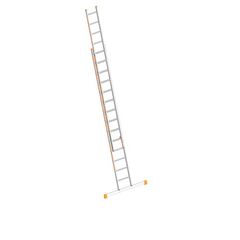 Leitern Schiebeleiter TOPIC 14 Sprossen, Aluminiumleiter 2x14 Sprossen, zweiteilig, ausziehbar, Länge 7.10 m 12405356