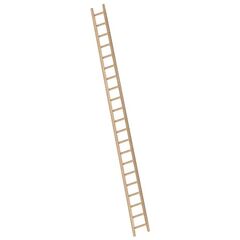  Layher Steigtechnik Leitern Bau-Anlegeleiter aus stabilem Fichtenholz mit 21 Sprossen; Länge 6.0 m 12405446