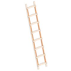  Layher Steigtechnik Leitern Holzdachdeckerleiter 8 Sprossen aus stabilem Holz; Länge 2.30 m 12405367