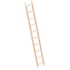  Layher Steigtechnik Leitern Holzdachdeckerleiter 10 Sprossen aus stabilem Holz; Länge 2.85 m 12405458