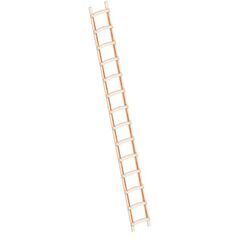  Layher Steigtechnik Leitern Holzdachdeckerleiter 14 Sprossen aus stabilem Holz; Länge 3.95 m 12405439