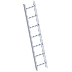  Layher Steigtechnik Leitern Dachleiter TOPIC 7 Sprossen in Aluminium natur; gem. DIN 18160-5; Länge 1.96 m 12405344