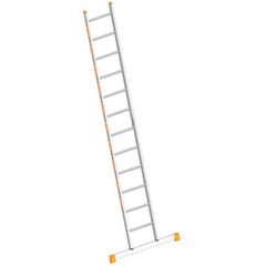  Layher Steigtechnik Leitern Sprossenanlegeleiter TOPIC 12 Sprossen; Aluminiumleiter mit 12 Sprossen, Länge 3.40 m 12405440
