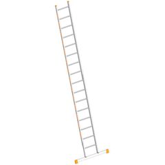  Layher Steigtechnik Leitern Sprossenanlegeleiter TOPIC 16 Sprossen; Aluminiumleiter mit 16 Sprossen, Länge 4.50 m 12405455
