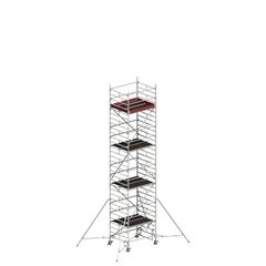 Layher Steigtechnik Fahrgerüste UNI Kompakt Fahrgerüst, Universalgerüst mit breiter Arbeitsfläche und kompaktem Grundmaß; Gerüsthöhe 8,45 m 12405576