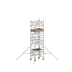  Layher Steigtechnik Fahrgerüste SoloTower, kleines Fahrgerüst mit kompakten Bauteilen, Standhöhe 3,15m 12405537