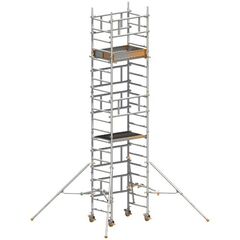  Gerüste Layher SoloTower, kleines Fahrgerüst mit kompakten Bauteilen, Standhöhe 4,15m 12405524