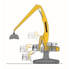  Materialumschlag - Kettenbagger Liebherr LH 80 C High Rise Port Litronic 12463058