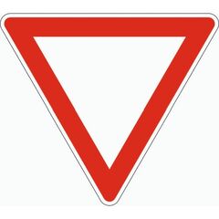  Verkehrsschilder und Straßenschilder ADCO Verkehrszeichen 205 Vorfahrt gewähren, SL 900 mm, Alu 2 mm, RA2 12355900
